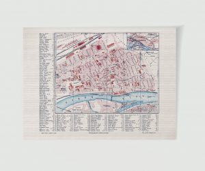 Magdeburg Stadtplan mit Straßennamen Druck auf Papier ca. 30 x 42 cm – Detailansicht, historischer Stich 1900 als Kunstdruck