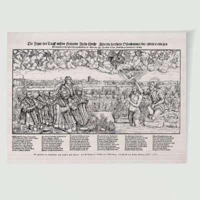 Martin Luther Wittenberg Taufe Jesu mit Luther