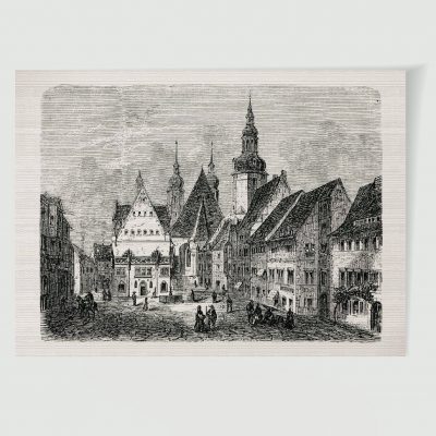 Eisleben Stadtansicht Marktplatz