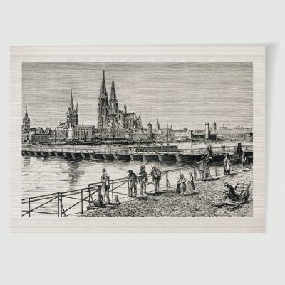 Köln Stadtansicht mit Brücke