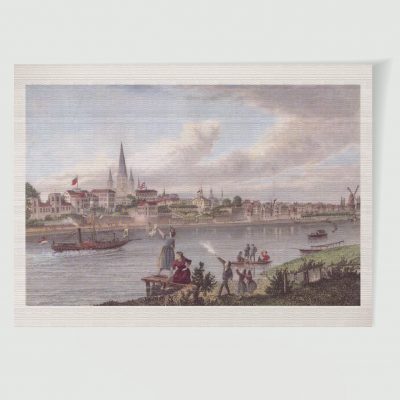 Historische Stadtansicht Bonn um 1870 – Kunstdruck