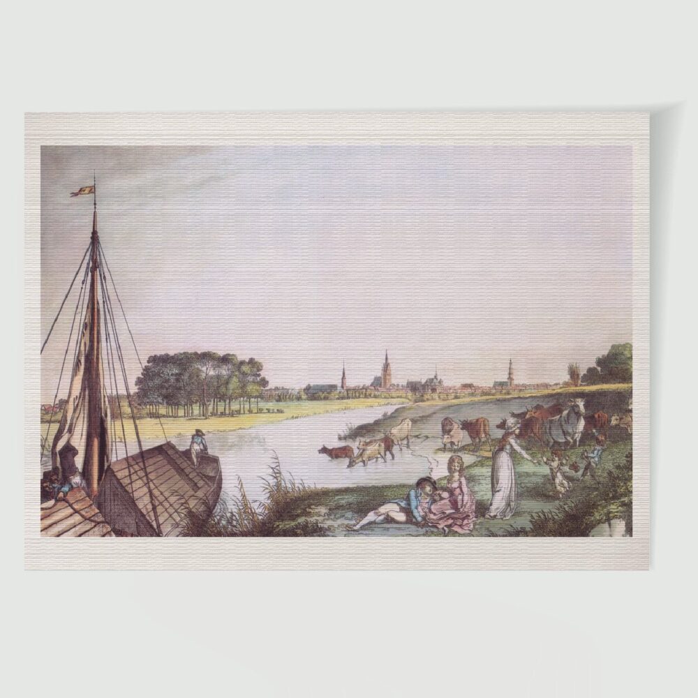 Hannover Stadtansicht ca. 30 x 42 cm (Kupferstich, Kunstdruck) – Historischer Stich 19. Jh. als Kunstdruck