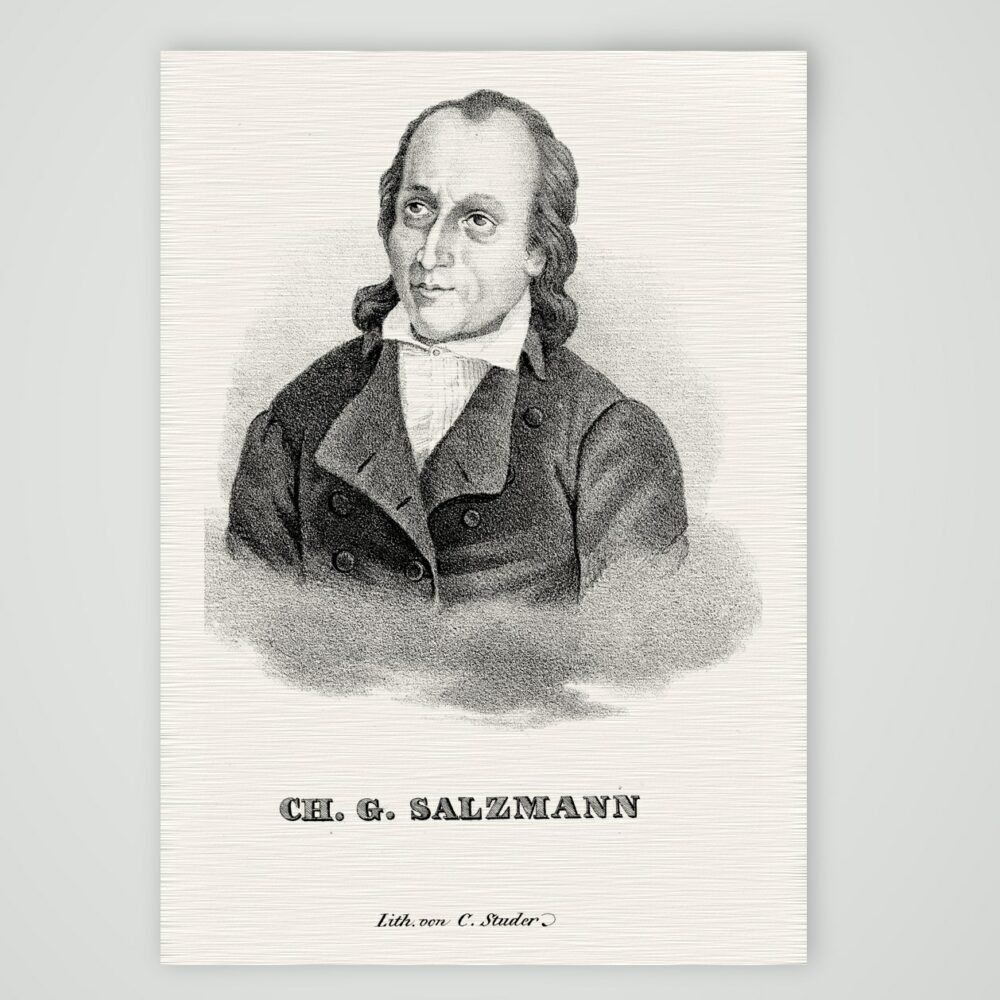 Ch. G. Salzmann – Bildnis – Lithografie, Kunstdruck auf Leinenpapier