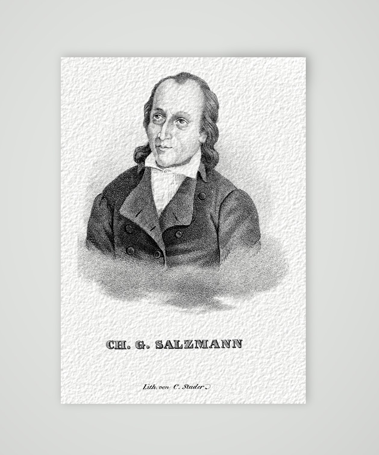 Ch. G. Salzmann – Bildnis – Lithografie, Kunstdruck auf Hahnemühle-Büttenpapier