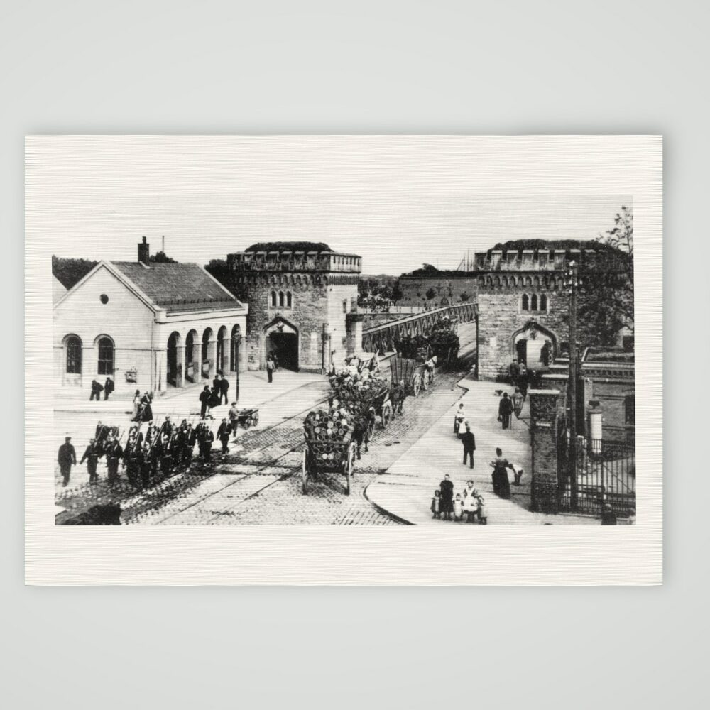 Magdeburg, das Brücktor um 1910 – Fotografie, Kunstdruck auf Leinenpapier