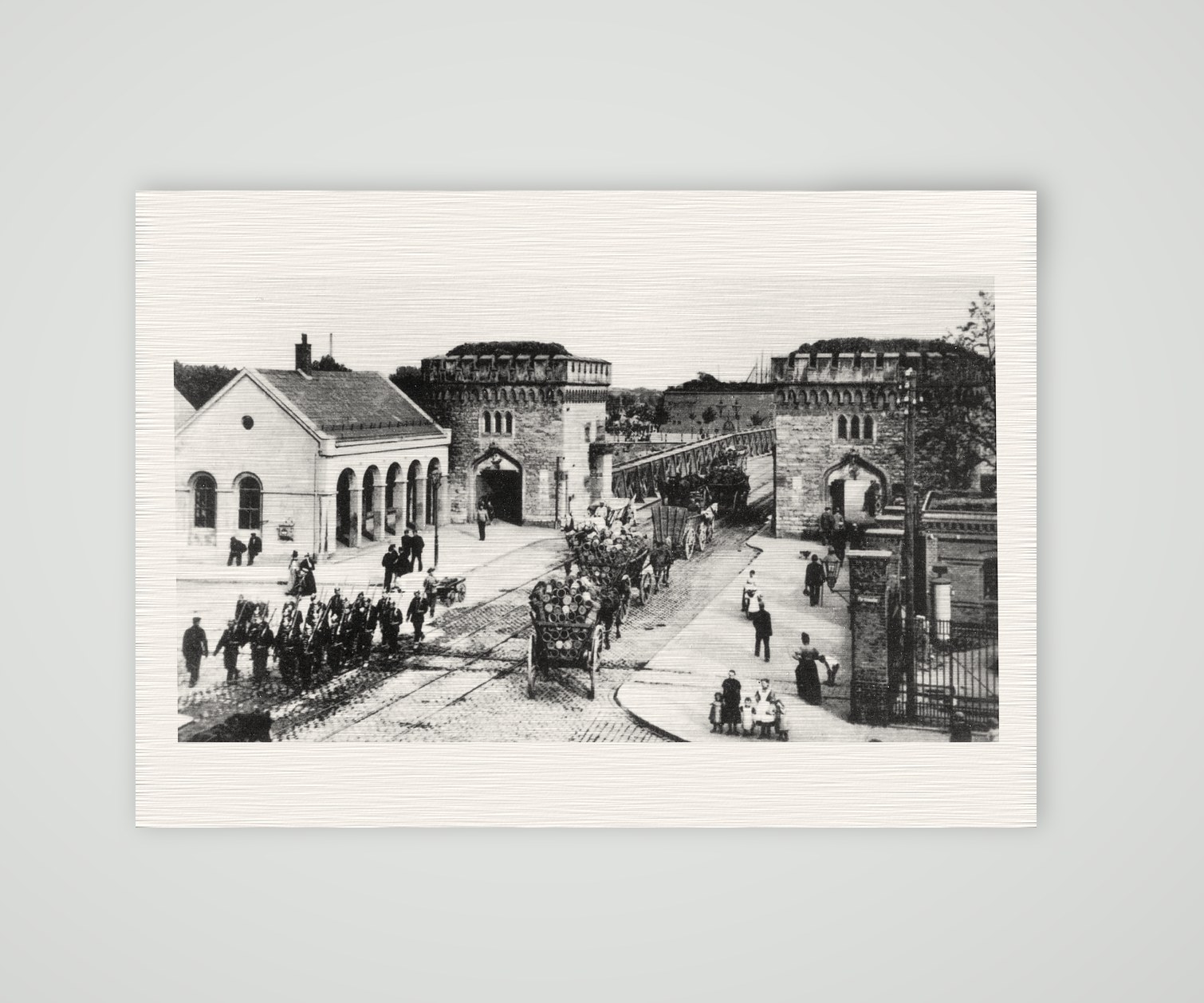 Magdeburg, das Brücktor um 1910 – Fotografie, Kunstdruck auf Leinenpapier