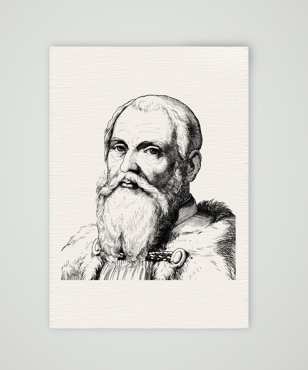 Lucas Cranach der Ältere, Maler – Holzstich, Kunstdruck auf Leinenpapier