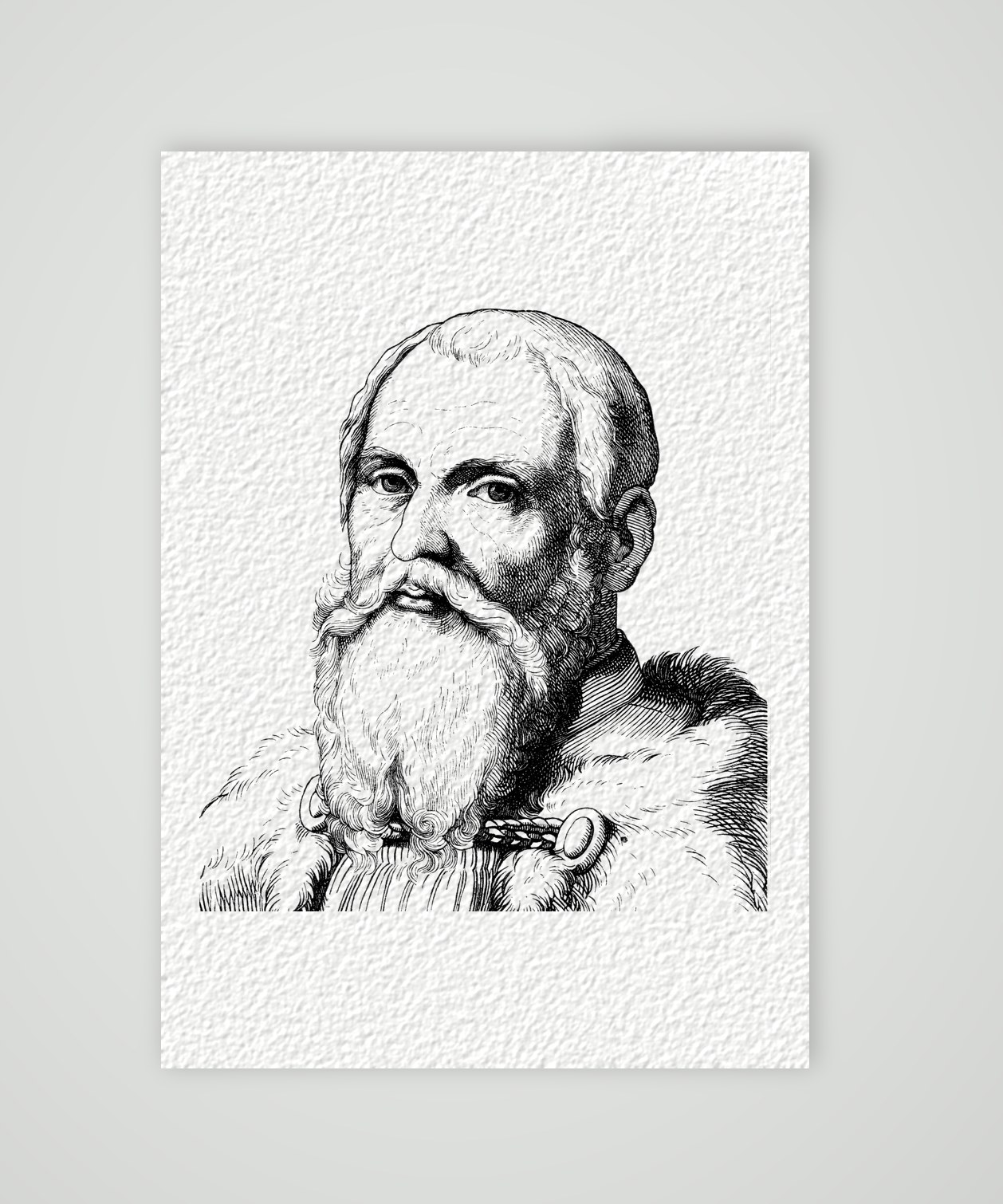 Lucas Cranach der Ältere, Maler – Holzstich, Kunstdruck auf Hahnemühle-Büttenpapier