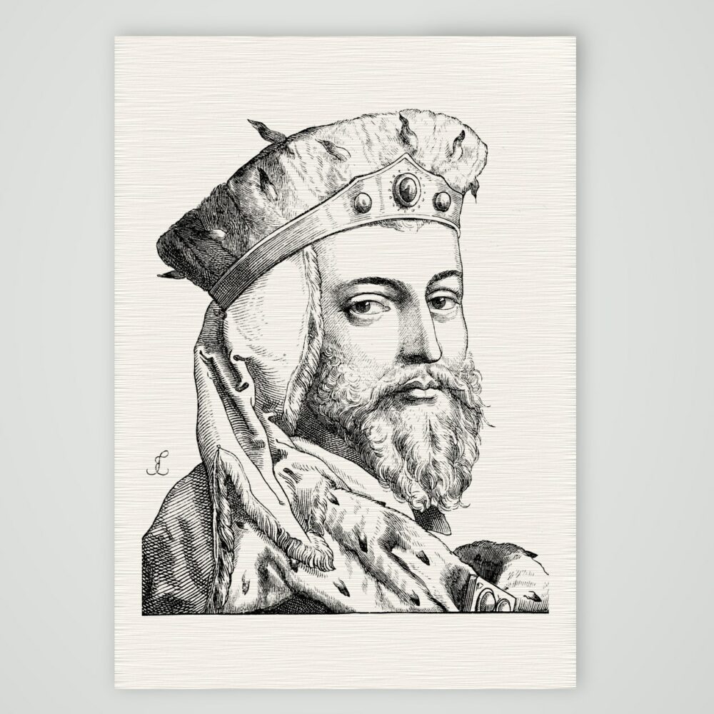 Moritz von Sachsen, Kurfürst – Holzstich, Kunstdruck auf Leinenpapier