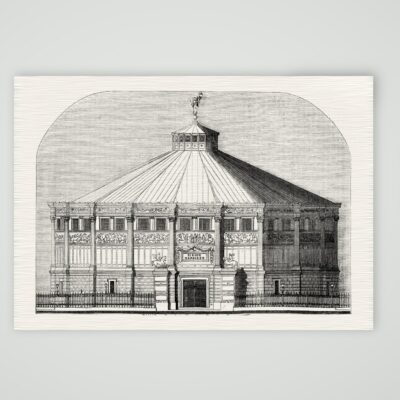 Paris, Cirque Napoléon – Holzstich, Kunstdruck auf Leinenpapier