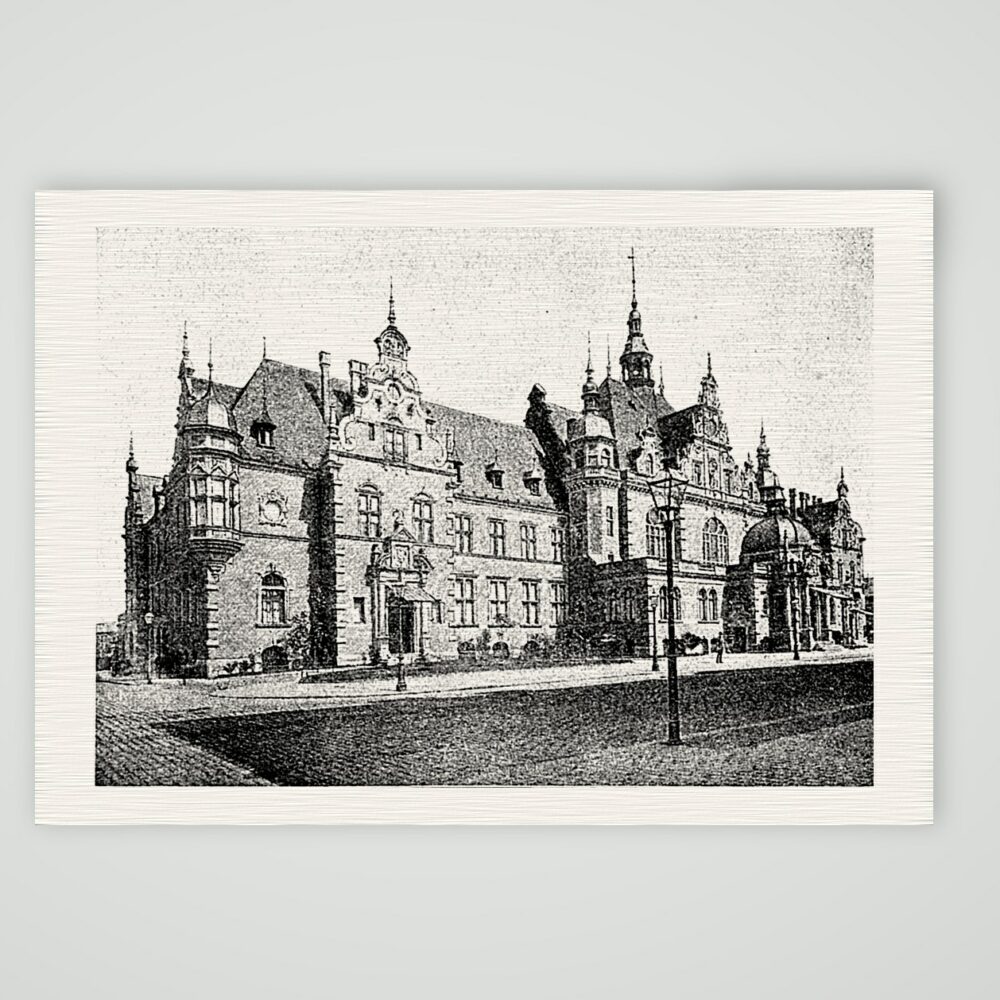 Leipzig, das Deutsche Buchhändlerhaus – Buchreproduktion nach Fotografie, Kunstdruck auf Leinenpapier