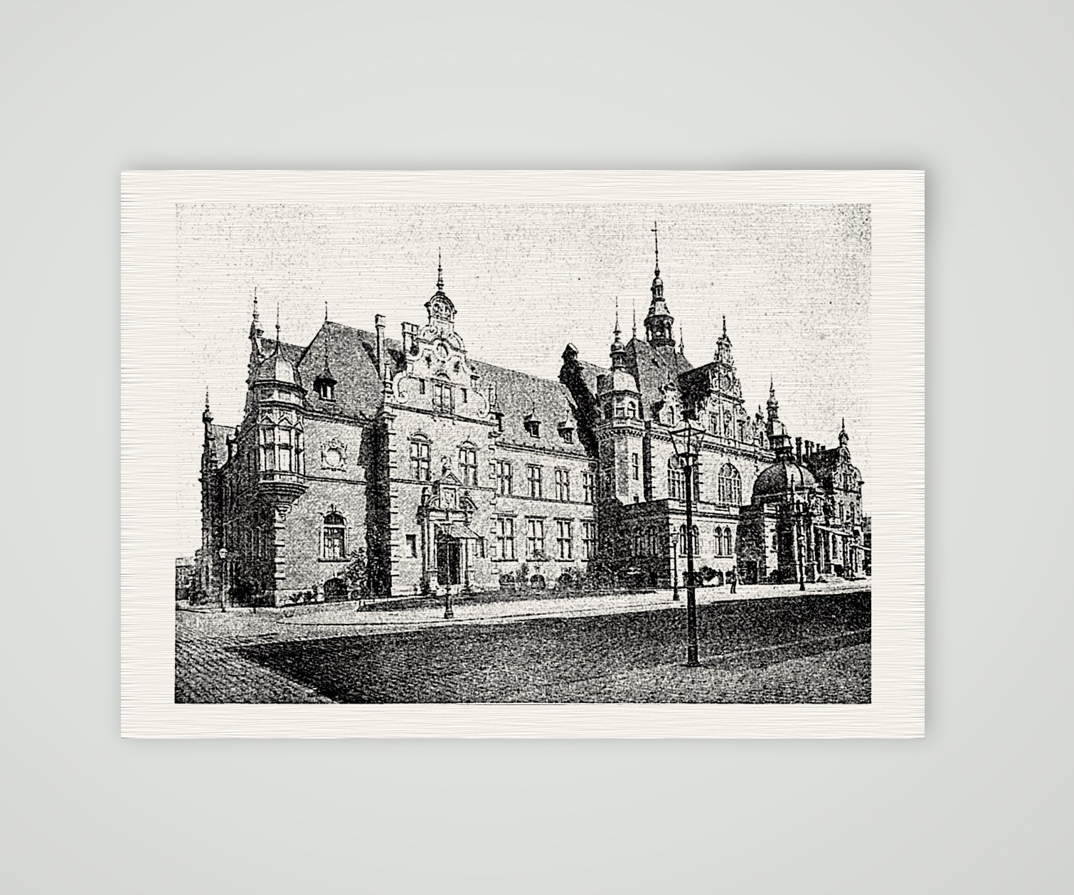 Leipzig, das Deutsche Buchhändlerhaus – Buchreproduktion nach Fotografie, Kunstdruck auf Leinenpapier