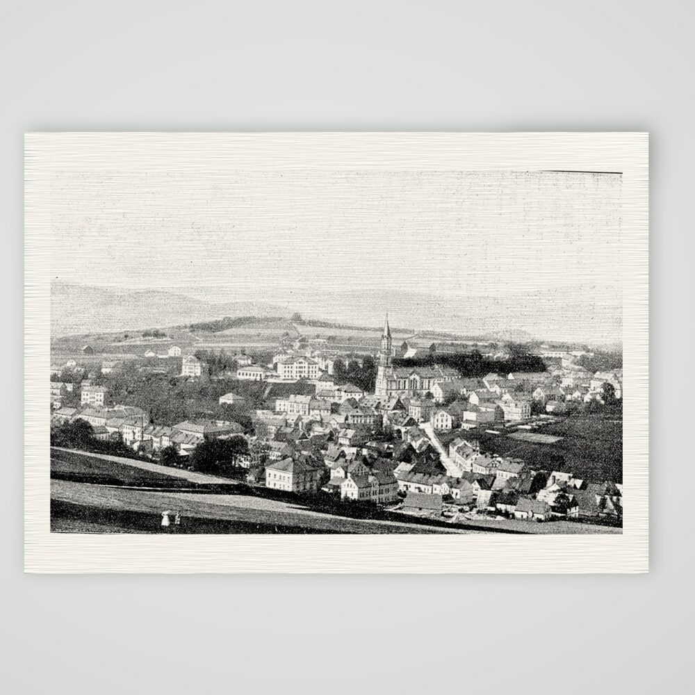 Eibenstock im Erzgebirge – Buchreproduktion nach Fotografie, Kunstdruck auf Leinenpapier