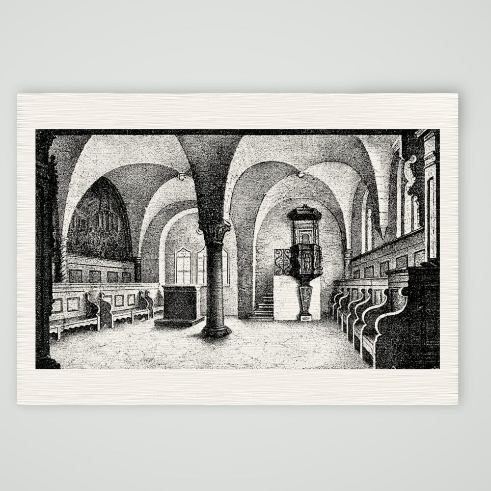 Die Kapelle der Wartburg – Buchreproduktion, Kunstdruck auf Leinenpapier