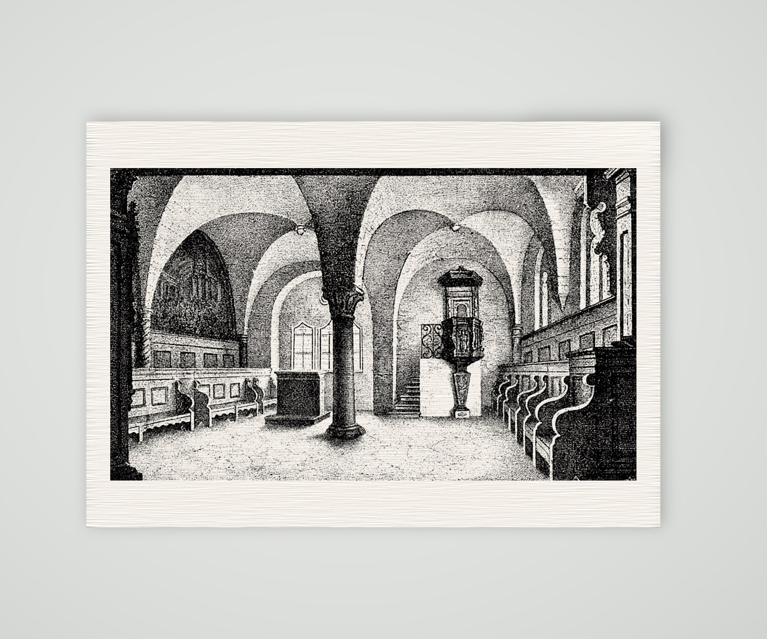 Die Kapelle der Wartburg – Buchreproduktion, Kunstdruck auf Leinenpapier