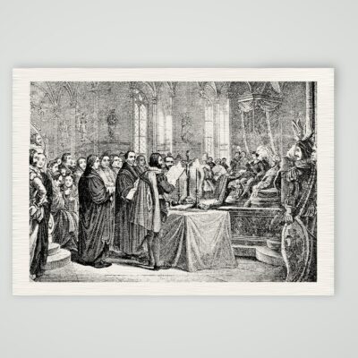 Der Reichstag zu Augsburg 1530 – Buchreproduktion, Kunstdruck auf Leinenpapier