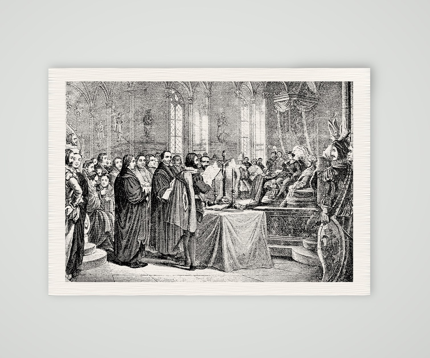 Der Reichstag zu Augsburg 1530 – Buchreproduktion, Kunstdruck auf Leinenpapier