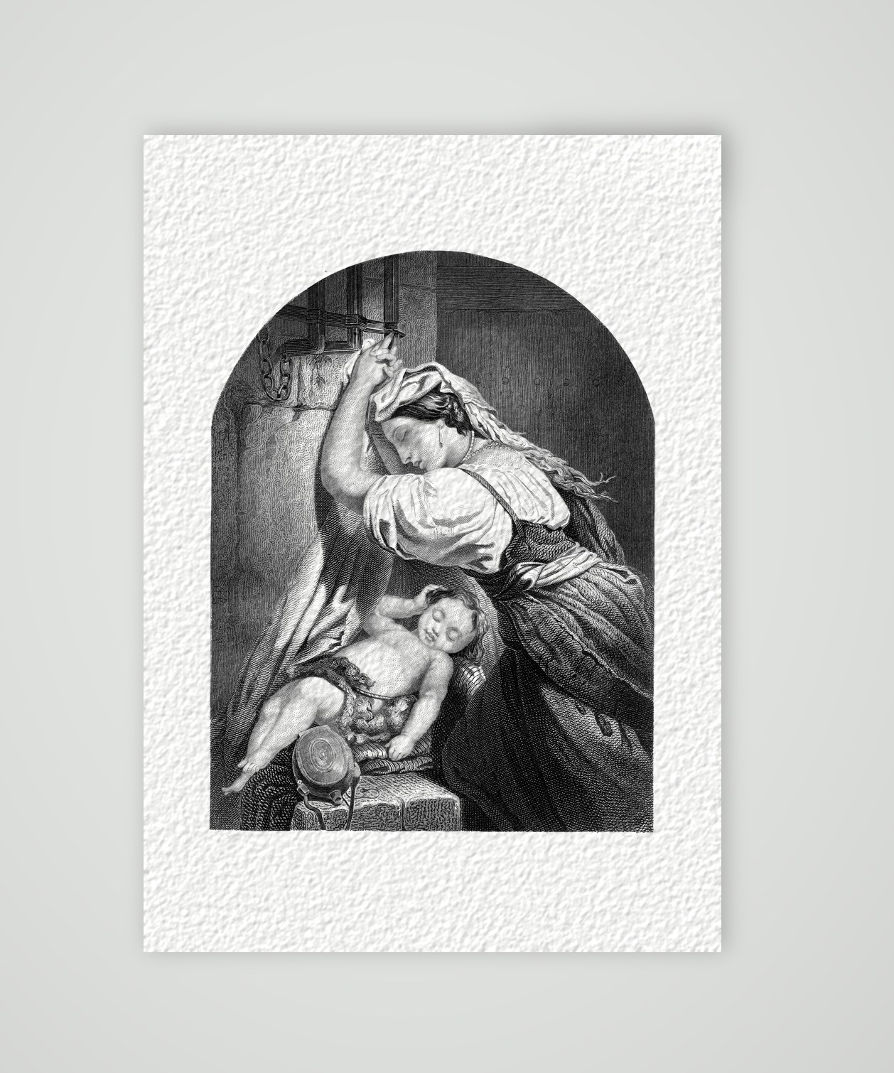Diavolessa – Stahlstich, Kunstdruck auf Hahnemühle-Büttenpapier