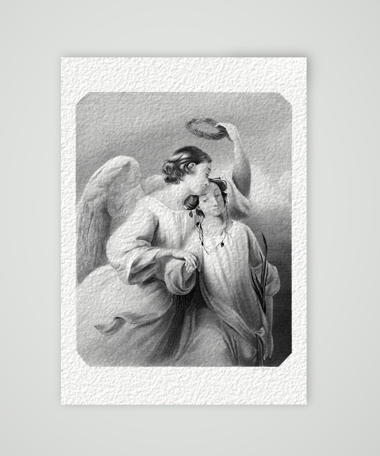Sieg und Frieden – Stahlstich, Kunstdruck auf Hahnemühle-Büttenpapier
