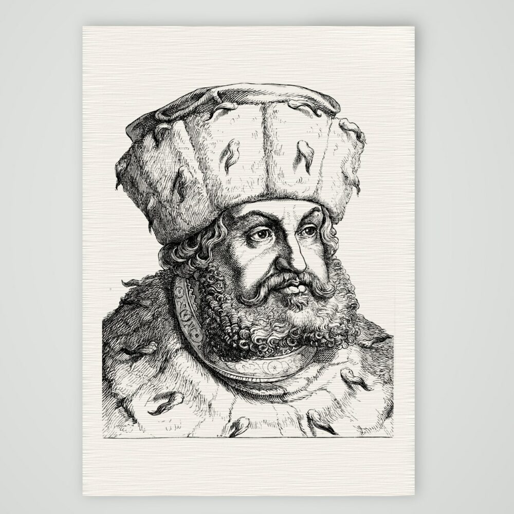 Friedrich III. der Weise, Kurfürst von Sachsen – Kunstdruck auf Leinenpapier